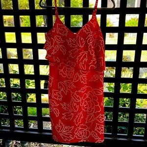 Karl Lagerfeld summer dress size 8 red and white